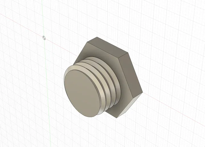 3D Design showing bolt holes
