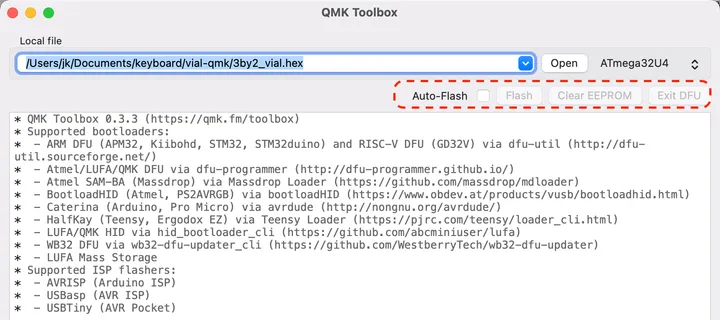 QMK Toolbox screenshot